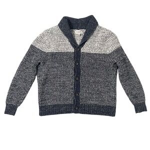 Goodfellow Cardigan Sweater Men Large Old Money Knit Shawl Collar Chunky Preppy